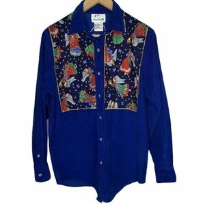 Quaker Factory womens Angel Corduroy top Small